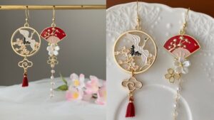 Japanese unique earrings design