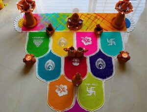 Trendy rangoli designs