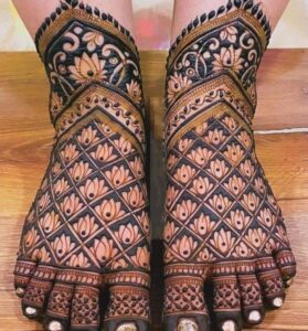 Bridal feet design for girls