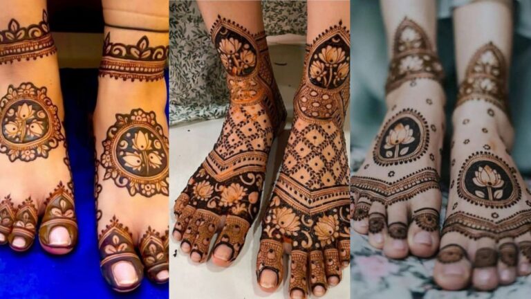 Bridal feet mehndi design