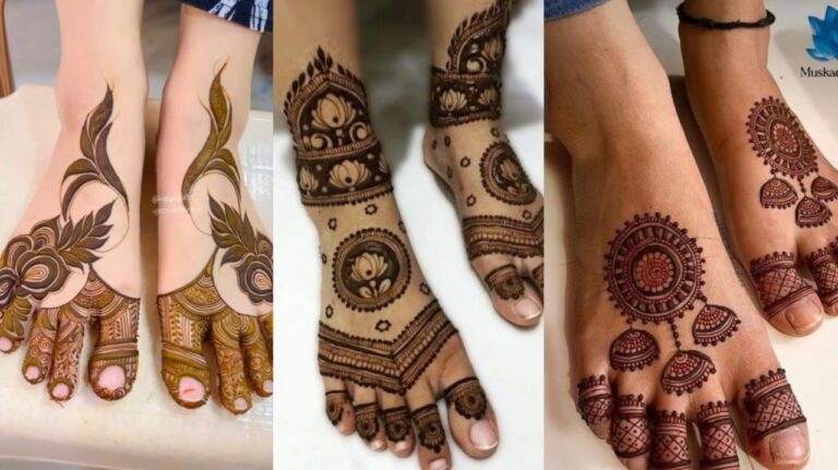 Feet Mehndi designs