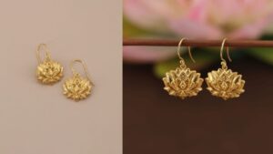 Lotus Gold earrings