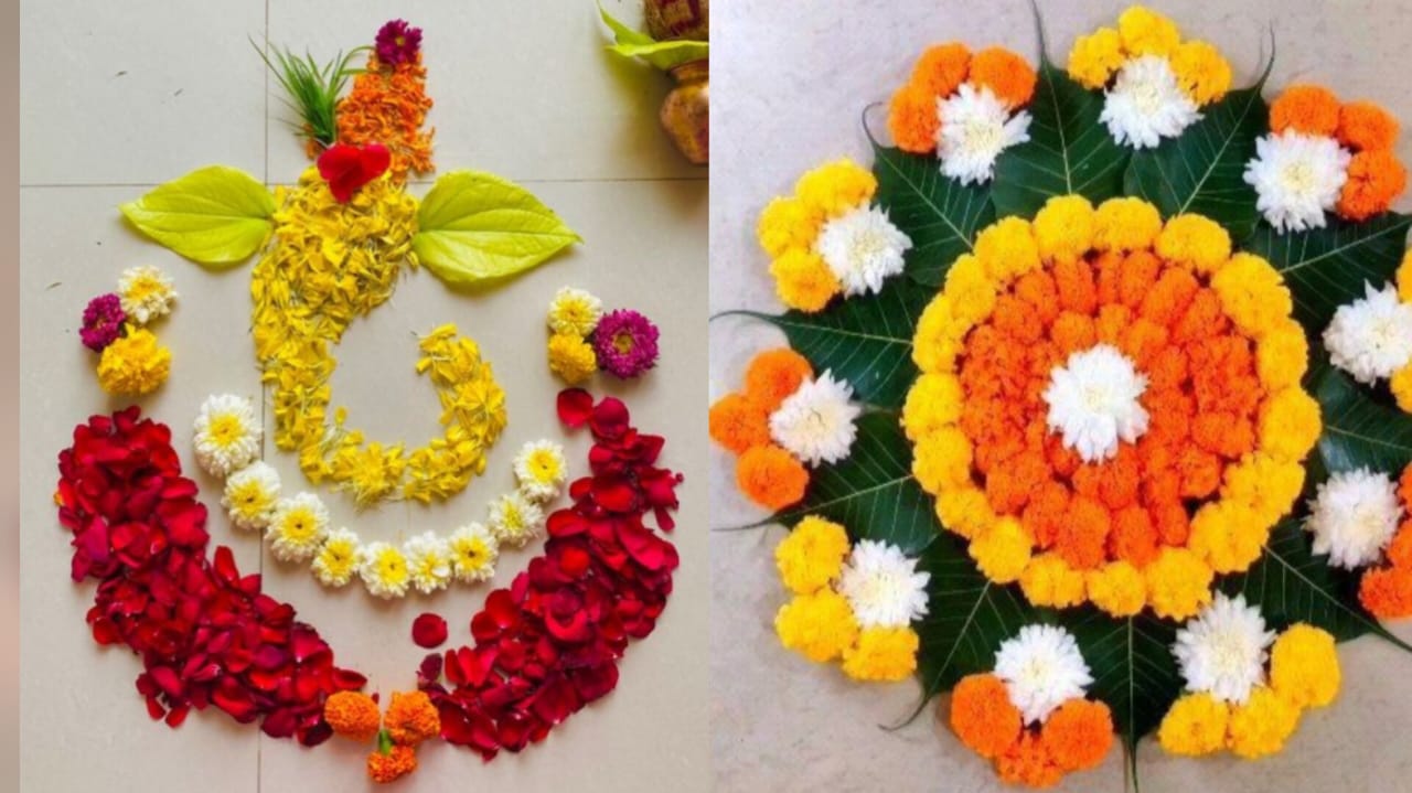 Flower Rangoli design