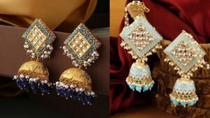 Kundan jhumka