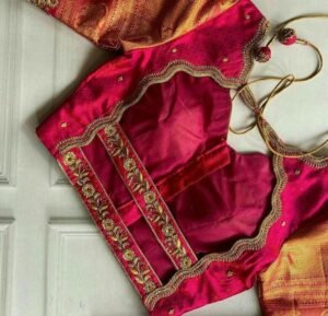 Traditional blouse back neck designs