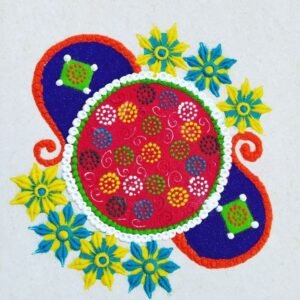 Beautiful basant panchmi rangoli