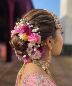 Bridal bun for wedding