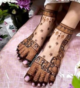 Feet mehndi for women