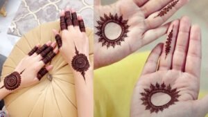 Gol tikki mehandi designs