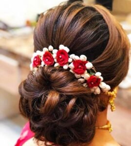 Latest bridal bun design
