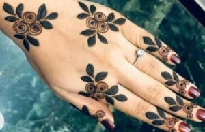 Minimalist style mehndi
