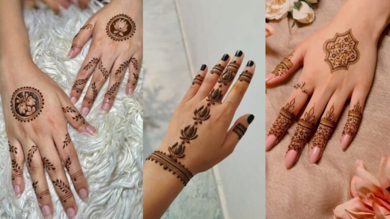 Modern minimal mehndi designs