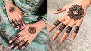 Pakistani gol tikki mehandi design