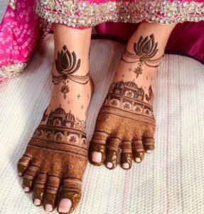 Rajasthani feet mehndi