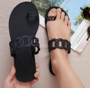 Toe-Loop Cutout Sandals