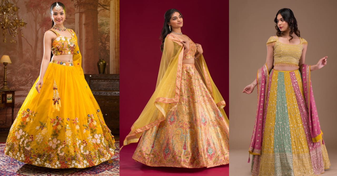 Yellow Lehenga for women