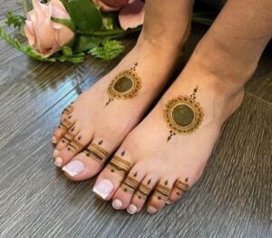 tikki feet mehndi