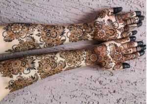 लंबे हाथों के लिए जाल मेहंदी डिजाइंस