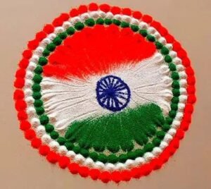 सिंपल रंगोली डिजाइन