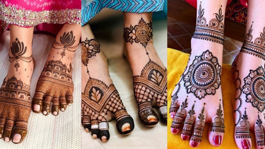 5 Beautiful Mehndi designs for leg