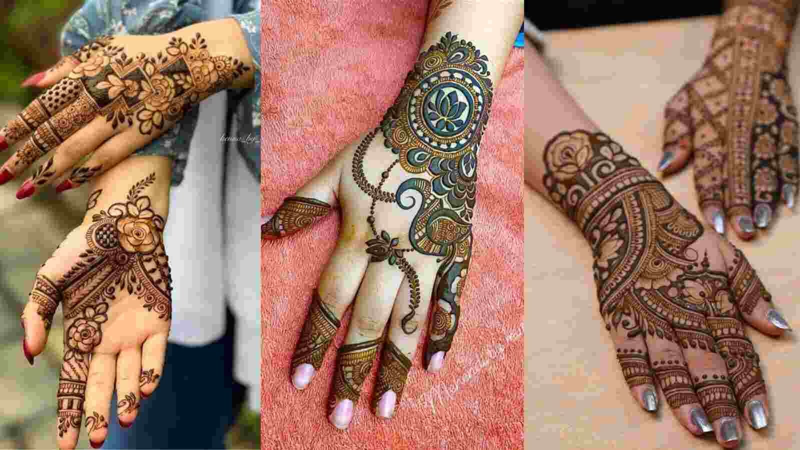 New mehndi design photo 2025 back hand