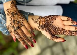 फ्लोरल मेहंदी डिजाइन